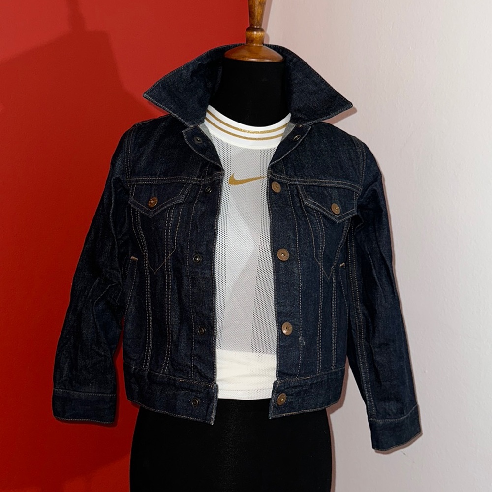 GAPkids dark denim jacket
